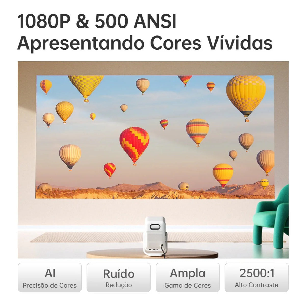 Projetor Portátil Wanbo T2 Ultra