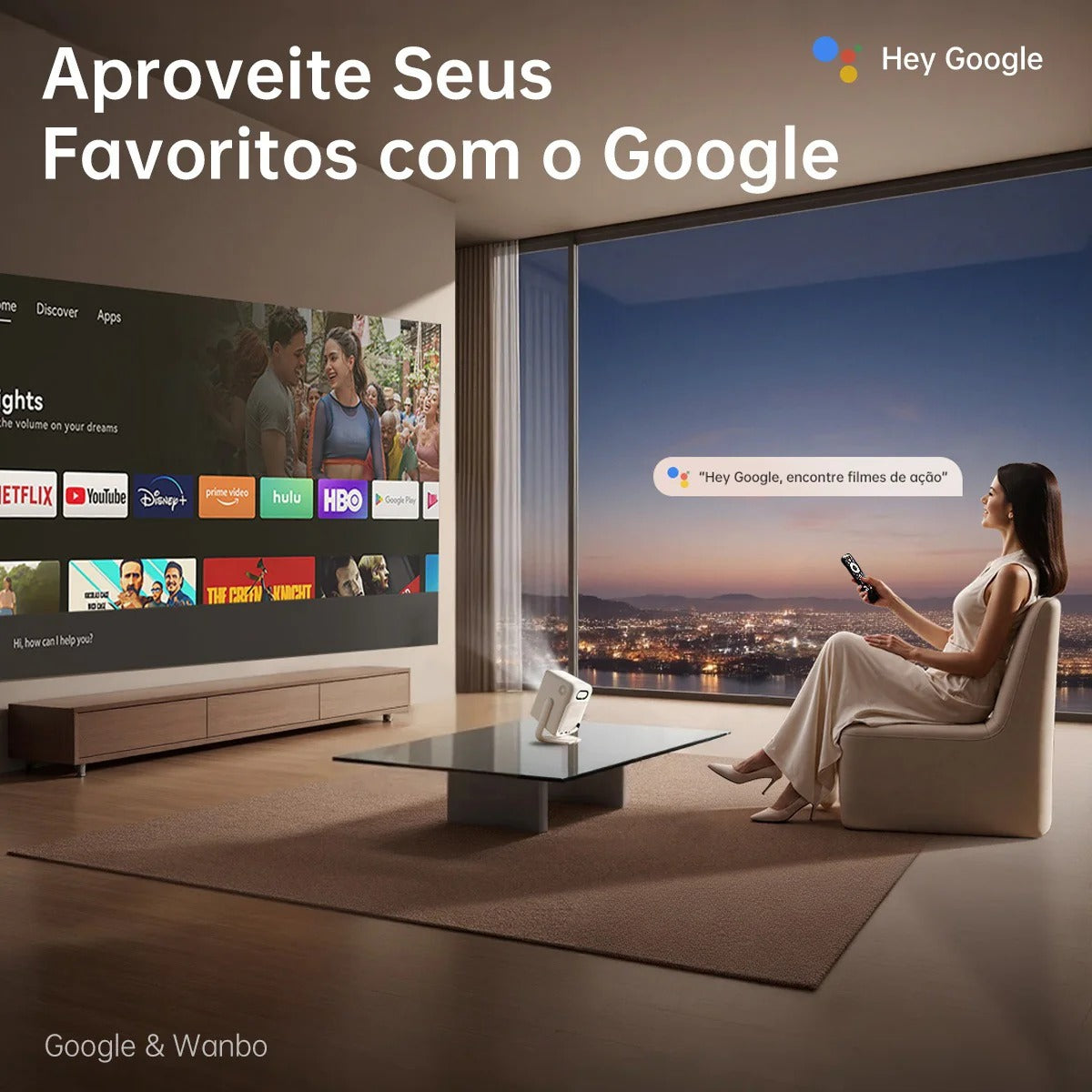 Projetor Portátil Wanbo T2 Ultra