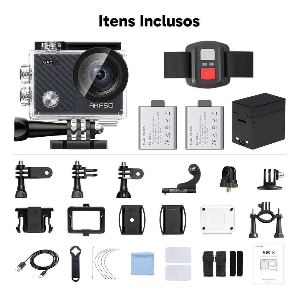 Câmera de Ação Akaso V50X