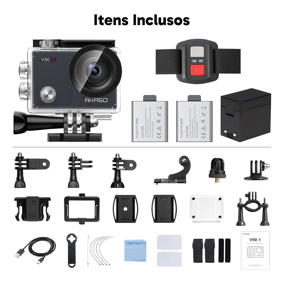 Câmera de Ação Akaso V50X