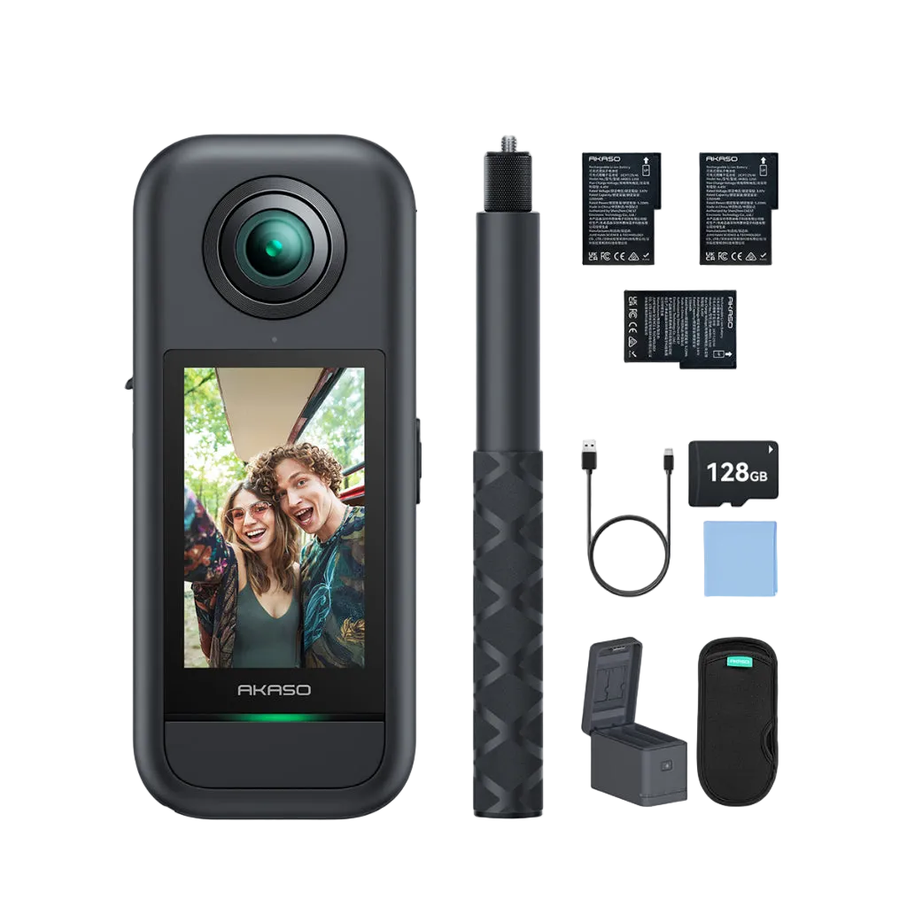 Câmera de Ação AKASO 360 + Suporte
