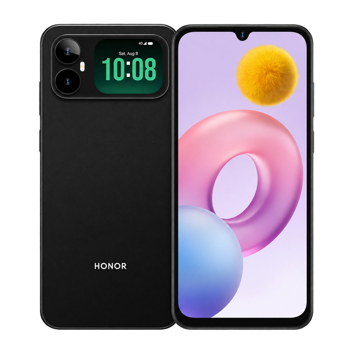 HONOR Play20A 4G: frente e traseira