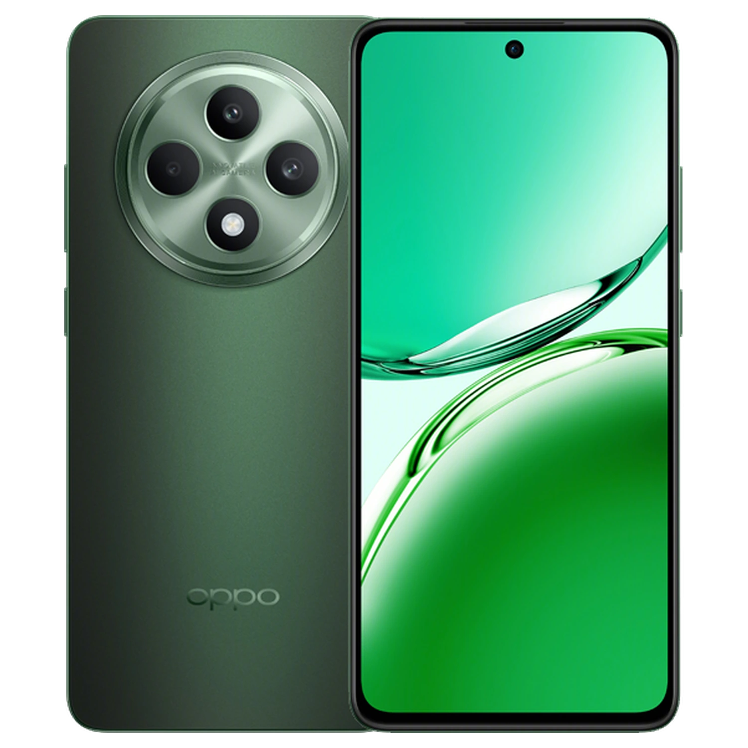 OPPO Reno12 F 5G: frente e traseira