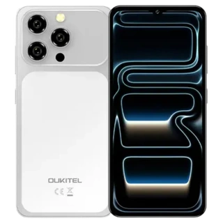 Oukitel C17 Plus 4G Prata — frente e traseira