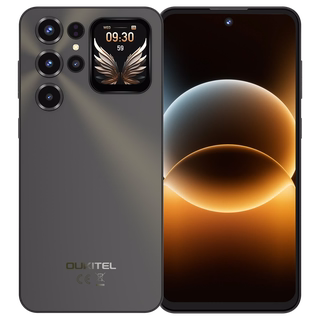Oukitel C68 Plus 4G Prata — traseira e frente