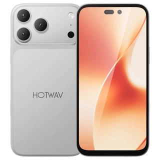 HOTWAV A18 Pro Max Prata — frente e traseira