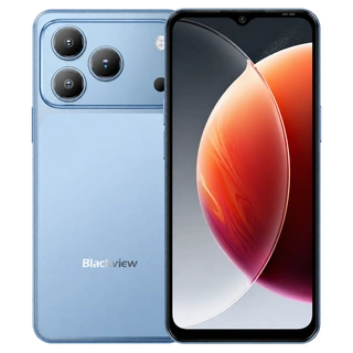 Blackview Wave 7C Azul — frente e traseira