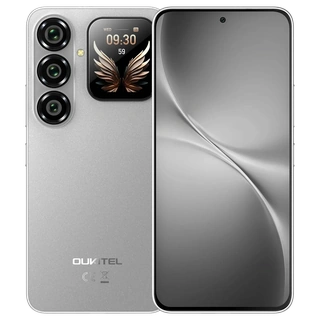 Oukitel P2 Plus 5G Prata — traseira e frente