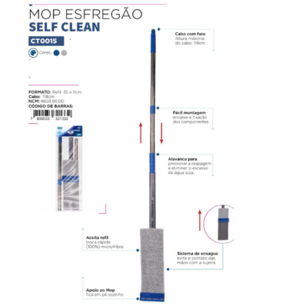 0015-47030727c0da35441a17411115164457-1024-1024 Mop Esfregão Self Clean Tech CT0015 – Limpeza Rápida e Eficiente - Imagem 1