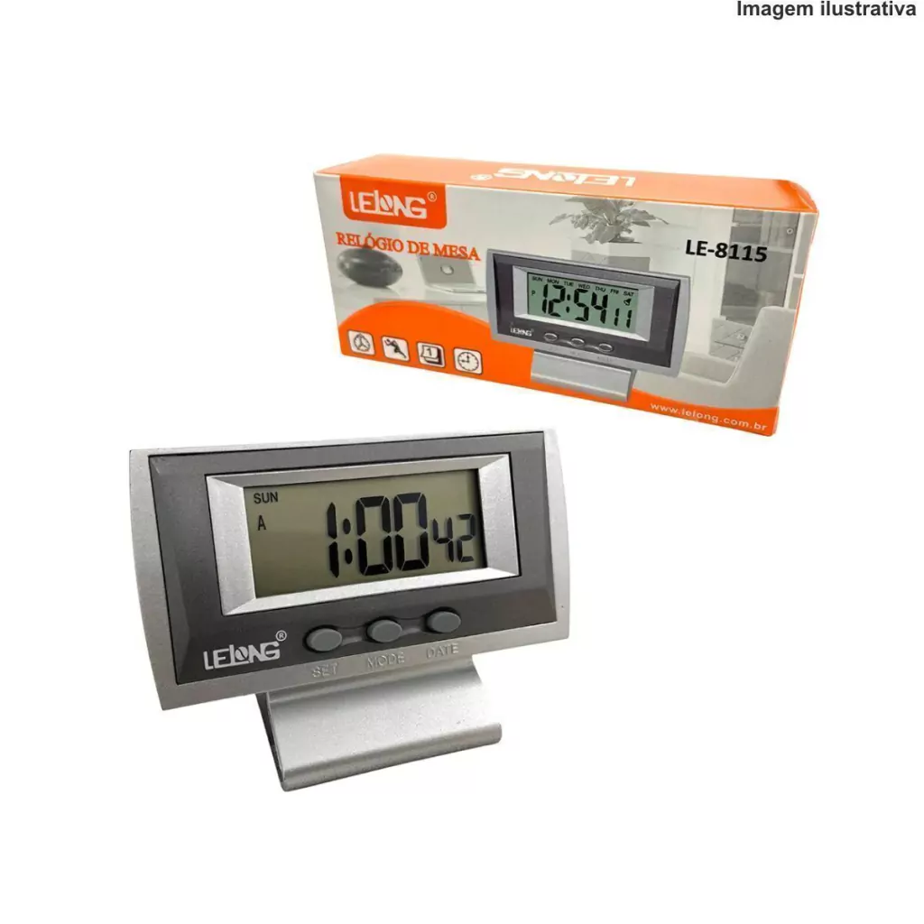 1-0616513c7be831b4ab17236655423981-1024-1024 Relógio de Mesa LE-8115 – Design Moderno e Funcional - Imagem 1