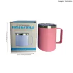 Caneca Térmica Pequena ST Logo 350ml BZ-7 – Estilo e Conservação Térmica