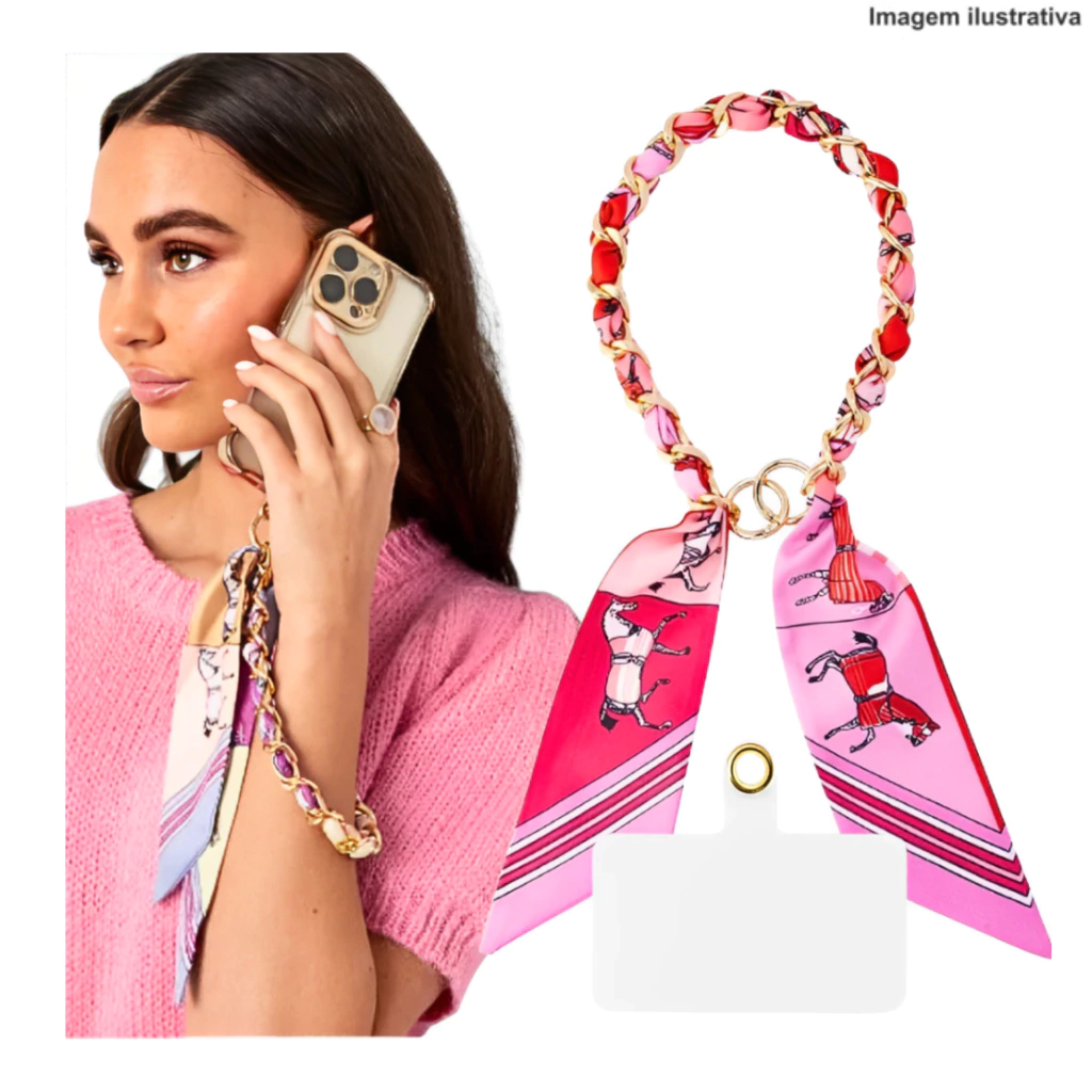 1-115231bf729e32c92917376523951091-1024-1024 Corrente para Celular e Garrafa com Laço de Seda – Estilo e Versatilidade - Imagem 1