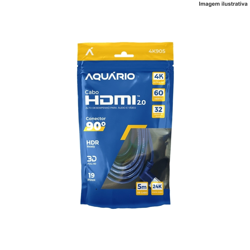 1-13f1c93047a44eee6217291917807074-1024-1024 Cabo HDMI 5M Conector 90° 24K 4K905 Aquário – Alta Resolução e Desempenho - Imagem 1