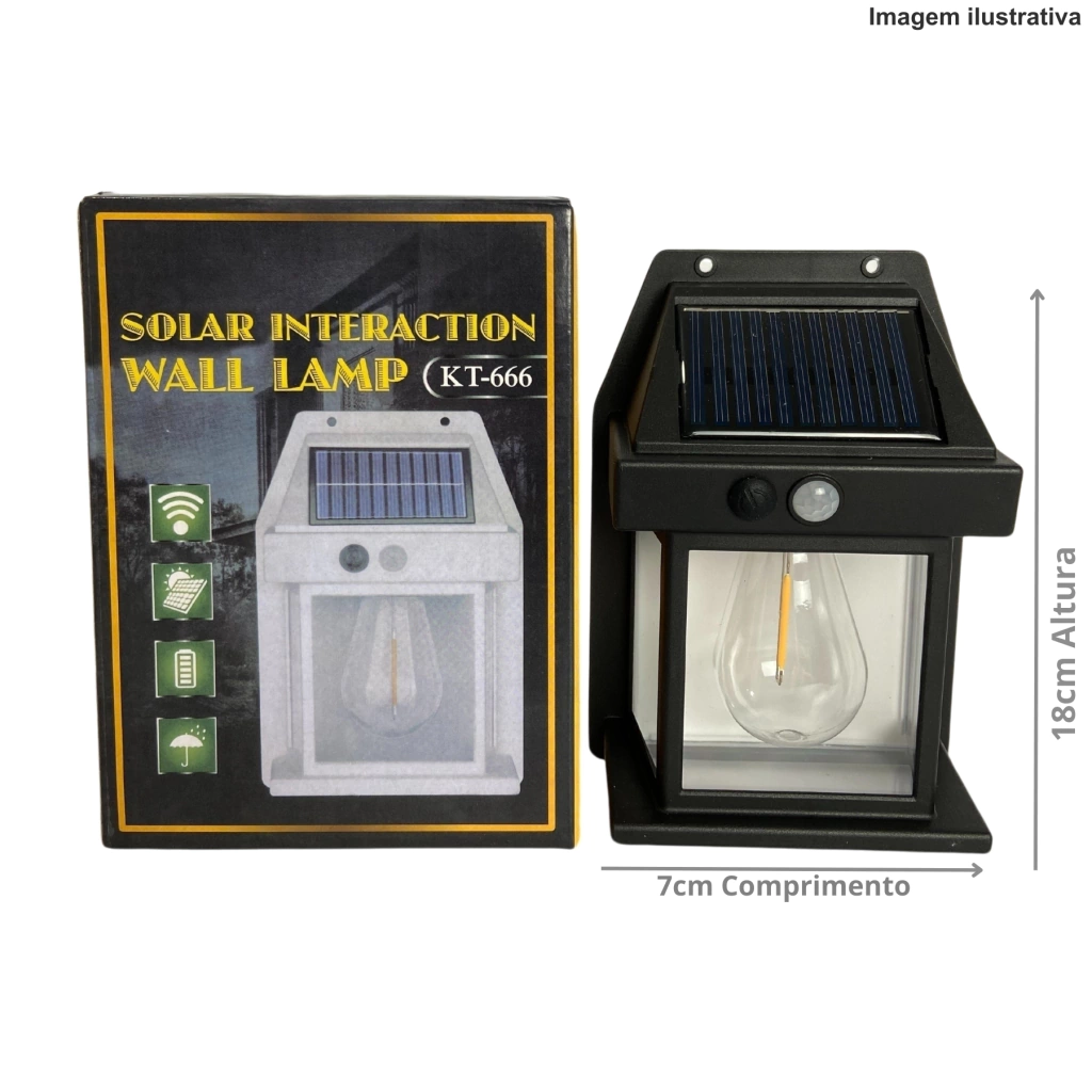 1-152294f9d8d219b7bc17273593183707-1024-1024 Arandela Solar KT-666 – Iluminação Automática Sustentável - Imagem 1