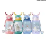 Garrafa Infantil com Alça e Animais 500ml – Diversão e Hidratação Diária