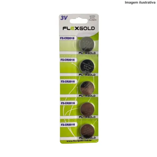 Bateria de Lítio CR2016 – Confiável e de Longa Duração