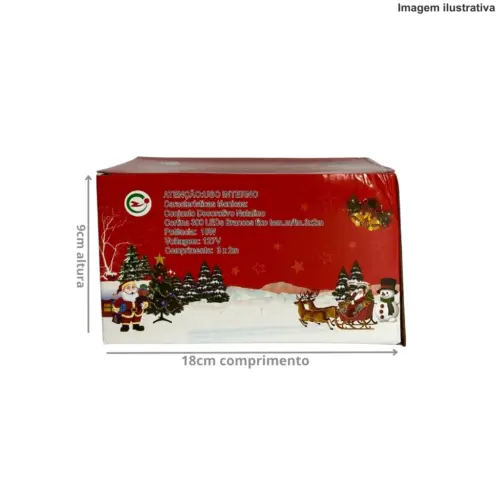 Cortina 300 LEDs Branco 3x2m 89818 – Decoração Festiva 220V