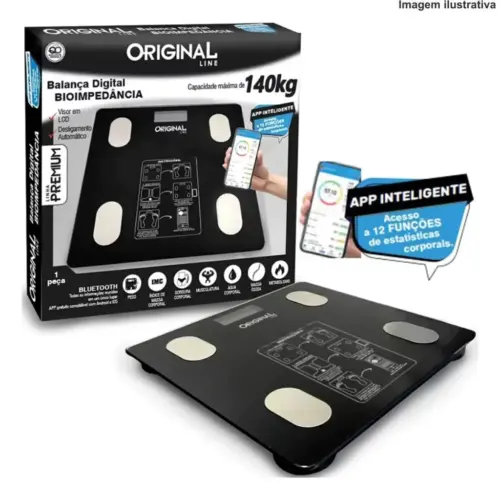 Balança Digital de Vidro Bioimpedância 140Kg SL0382D – Precisão e Tecnologia