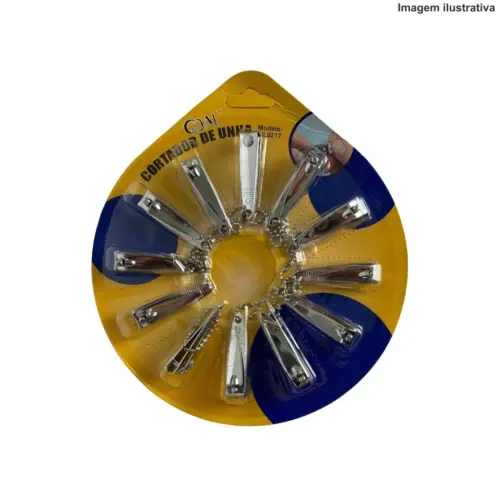 Cortador de Unhas Pequeno com 12 Unidades GL-0217 – Prático e Durável