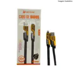 Cabo Flat Turbo 4 em 1 65W/27W Peining PEI-J80 – Potência e Versatilidade em um Só Cabo