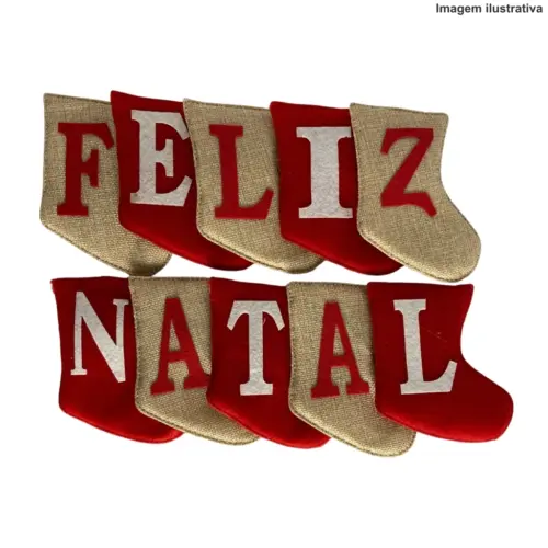 Varal Botinha Feliz Natal E72061 – Decoração Natalina Criativa