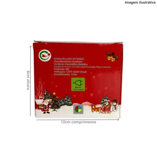 Cascata Fio de Fada 115 LEDs 31106 – Warm e Colorido Bivolt