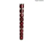 Bola de Natal Sortida com 9 Unidades 6cm P10166/P10367 – Decoração Clássica