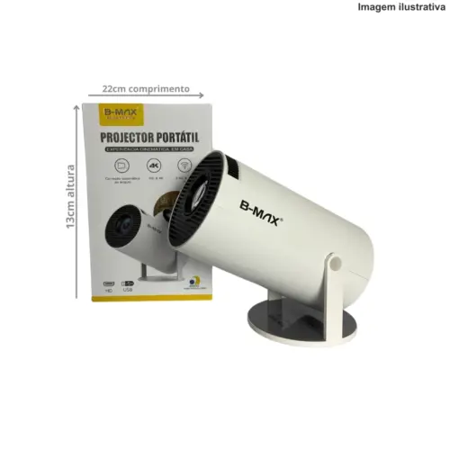 Projetor LED Brand HY300 Ultra HD – Imagem Nítida e Alta Resolução