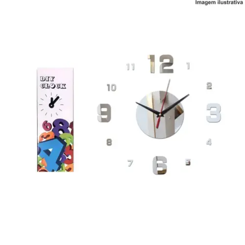 Relógio DIY Clock 12S041-B – Montagem Criativa e Moderna