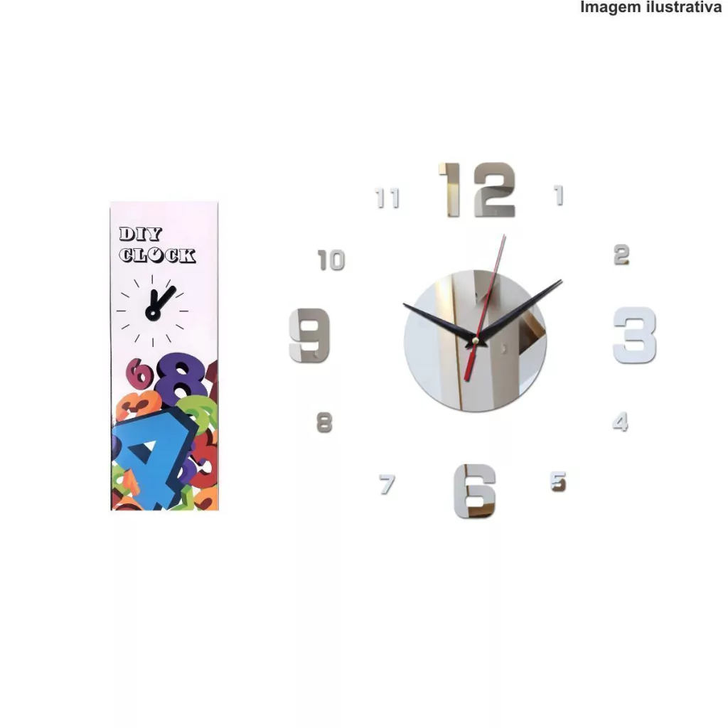 1-e8e57bb9e65e24f9d417235728327088-1024-1024 Relógio DIY Clock 12S041-B – Montagem Criativa e Moderna - Imagem 1