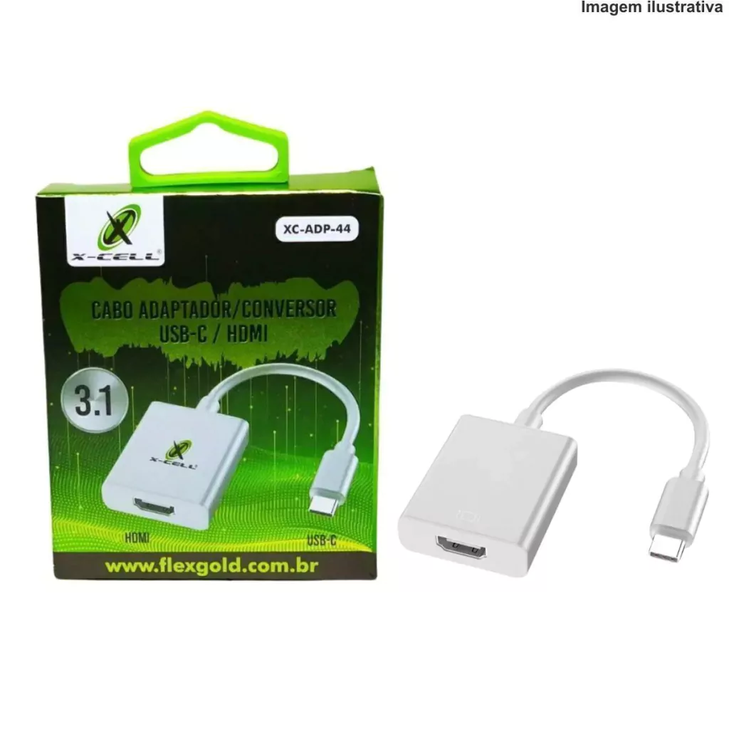 1-f1aa001caaf8ce36a817226060689751-1024-1024 Cabo Adaptador / Conversor USB-C para HDMI XC-ADP-44 – Imagem 4K e Conexão Rápida - Imagem 1