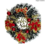 Guirlanda Nevada Feliz Natal E72078 – Decoração Natalina Charmosa - Imagem 2