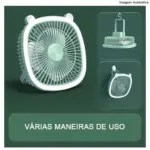 Ventilador Portátil BL-D22 – Leve e Silencioso