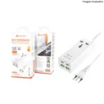 Extensão Multifuncional PEI-ST01 – 2 USB-C + 2 USB-A + 1 Tomada - Imagem 2