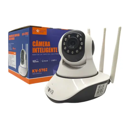 Câmera IP Babá 360° KAPBOM KAP-S069 / MD5702 – Monitoramento Inteligente