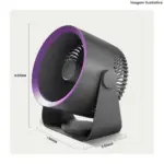 Ventilador Portátil Turbo PEI-F7001 Peining – Potente e Silencioso - Imagem 2