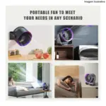 Ventilador Portátil Turbo PEI-F7001 Peining – Potente e Silencioso - Imagem 5