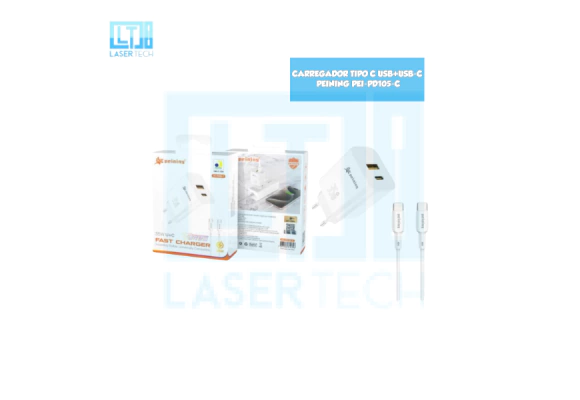 1f2941082cde1e051b233f48f41dc405-f229c02688cec910bc17165739167312-1024-1024 Carregador Tipo-C USB + USB-C PEI-PD105-C – Rápido e Versátil - Imagem 1