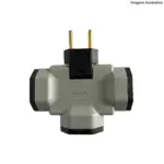 Benjamim T Adaptador Articulado com Selo Inmetro – Plug Giratório e Seguro - Imagem 2