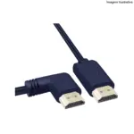 Cabo HDMI 5M Conector 90° 24K 4K905 Aquário – Alta Resolução e Desempenho - Imagem 2