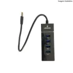 Hub USB 3.0 4 Portas LEY-200 Lehmox – Alta Velocidade e Conectividade - Imagem 2