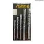 Jogo de Brocas Alvenaria e Concreto 5 Peças AR0122 – Resistência e Precisão - Imagem 2