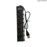 Hub USB 2.0 com 7 Portas LEY-02 Lehmox – Conectividade e Desempenho - Imagem 2