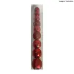 Bola de Natal Sortida com 9 Unidades 6cm P10166/P10367 – Decoração Clássica - Imagem 2