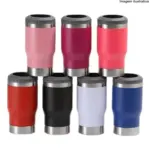 Copo Térmico com Suporte Long Neck – 2 Tampas Isotérmico - Imagem 2