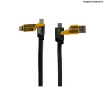 Cabo Flat Turbo 4 em 1 65W/27W Peining PEI-J80 – Potência e Versatilidade em um Só Cabo - Imagem 2