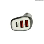 Carregador Veicular Turbo V8 38W KD-304S – Potente e Compacto - Imagem 2