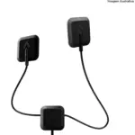 Antena de TV Interna Invisível DTV-300 – Sinal Potente e Instalação Fácil - Imagem 2