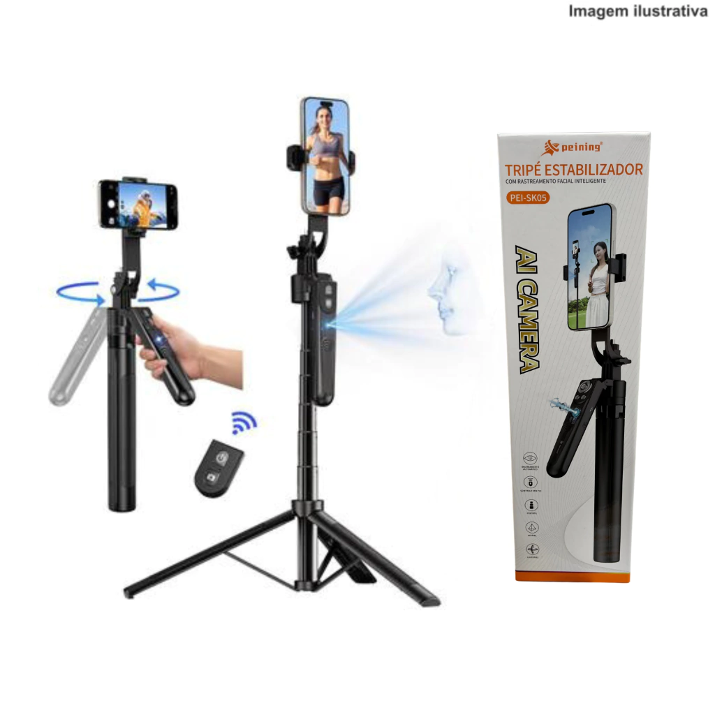21-52d3d6b6c0795c5bba17323834991420-1024-1024 Tripé com Rastreamento Facial PEI-SK05 – Estabilizador Inteligente - Imagem 1