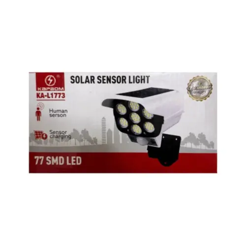 Luz Solar com Sensor de Presença KA-L1773 – Iluminação Inteligente e Sustentável